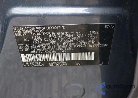 2013 Toyota Rav4 Xle from USA, damaged, VIN JTMRFREV1D5007286